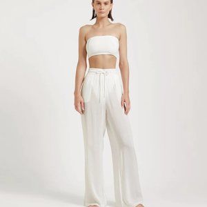 Myra Swim White Dalton Pant